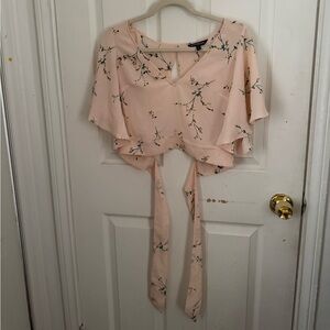 Express Blush Floral Women's Blouse